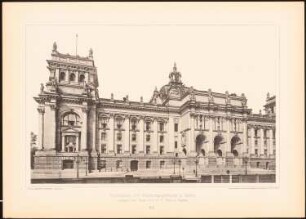 Reichstag, Berlin: Rückansicht (aus: Moderne Neubauten, 2.Jg., 1895ff, hrsg. W. Kick)