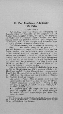 III. Das Augsburger Schultheater