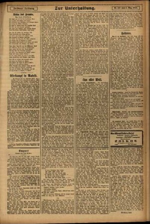 Zweite Ausgabe vom Mittwoch, den 06. August 1924.