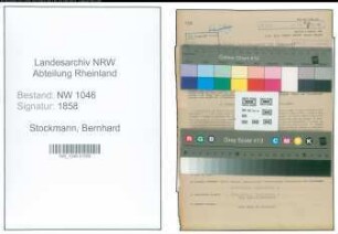 Entnazifizierung Bernhard Stockmann , geb. 16.05.1907 (Schmiedemeister)