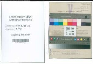 Entnazifizierung Heinrich Roehrig , geb. 15.10.1887 (Beamter)