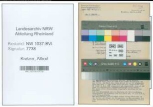 Entnazifizierung Alfred Kretzer , geb. 23.01.1906 (Betriebsleiter)
