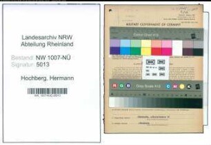 Entnazifizierung Hermann Hochberg , geb. 06.02.1905 ()