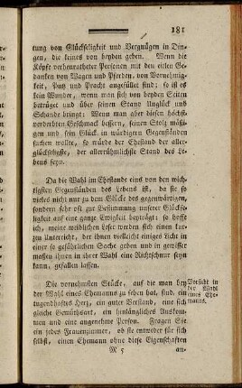 Vorsicht in der Wahl eines Ehemanns. - Einige unzusammenhängende Erinnerungen.