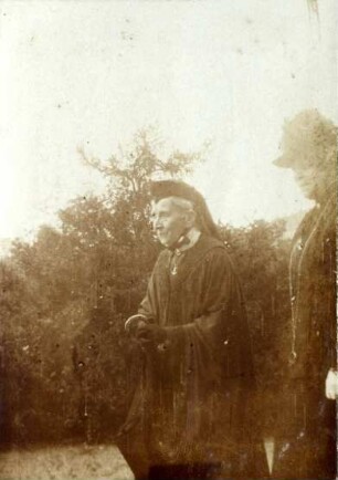 Viktoria-Pensionat. Großherzogin Luise und Frau Oberin Emilie von Göler