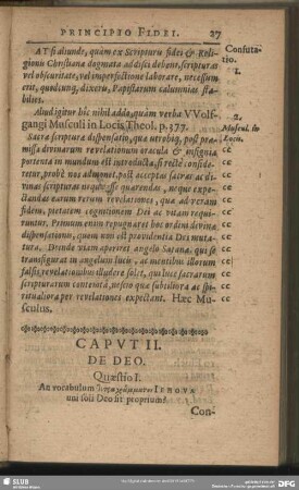 Caput II. De Deo
