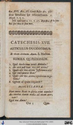 Catechesis XVII.