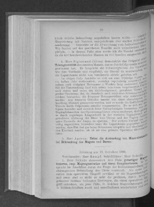 Sitzung am 18. October 1898.