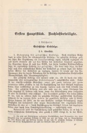 I. Abschnitt. Gesetzliche Erbfolge