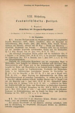VIII. Abtheilung