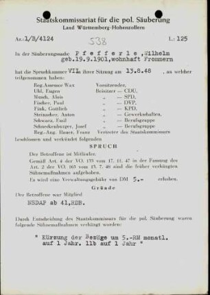 Pfefferle, Wilhelm