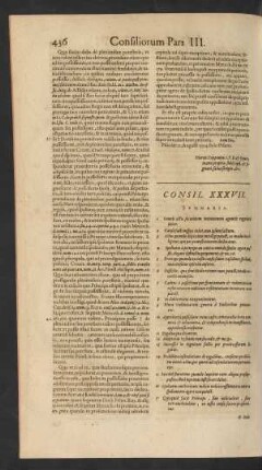 Consil. XXXVII.