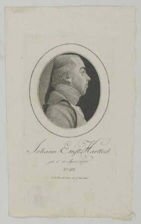 Bildnis des Johann Ernst Hartlieb
