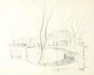Stadtlandschaft mit Brücke