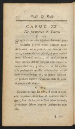 Caput XX. De iuramento in Litem