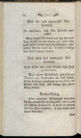 Das ein und zwanzigste Geheimniß. - Das dreißigste Geheimniß.