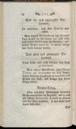 Das ein und zwanzigste Geheimniß. - Das dreißigste Geheimniß.