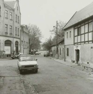 Dresden-Laubegast. Altlaubegast. Blick nach Südwest zur Österreicher Straße