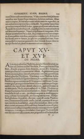 Caput XV. Et XVI.