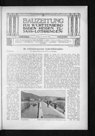 Die württembergischen Großschiffahrtspläne