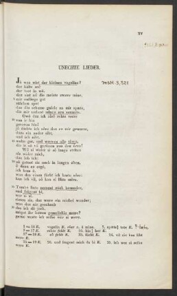 Unechte Lieder.