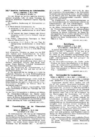 Staatliche Anerkennung der Schwimmeister : [Körperliche Erziehung] ; [Für das Reich] ; [Amtliche Erlasse] ; [Amtlicher Teil]