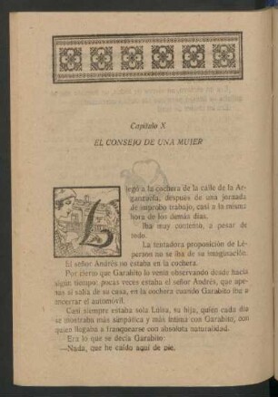 Capítulo X - El consejo de una mujer