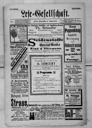 Lese-Gesellschaft. 1890-1894