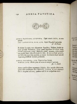 Annia. Faustina. [ ... mit Abbildungsbeschreibung].