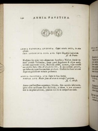Annia. Faustina. [ ... mit Abbildungsbeschreibung].