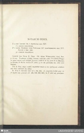 Notarum index