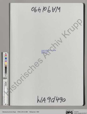 Schriftwechsel zwischen Ludwig Krausnick, Alfred Krupp und Sophus Goose betr. Organisation der Prokura und General-Regulativ. [Regest der Archivalie FAH 2 B 182]