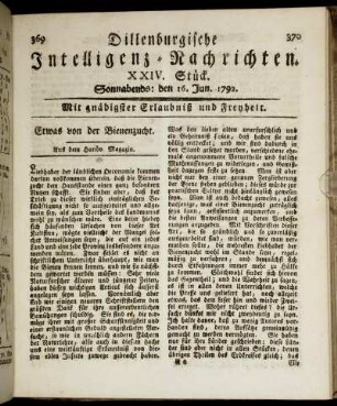 XXIV. Stück. Sonnabends: den 16. Jun. 1792.