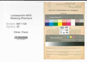 Entnazifizierung Franz Eitner , geb. 28.11.1911 (Polizist)