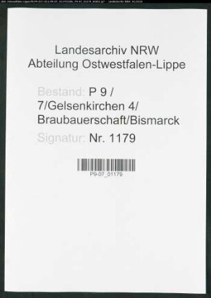 Sterberegister Standesamt Gelsenkirchen 4 Braubauerschaft Bismarck