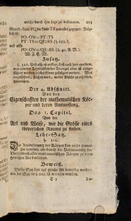 293-304, 1. Capitel (§ 311 - 338)