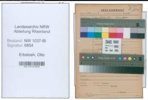 Entnazifizierung Otto Erbsloeh , geb. 00.00.0000 (Geschaeftsfuehrer)