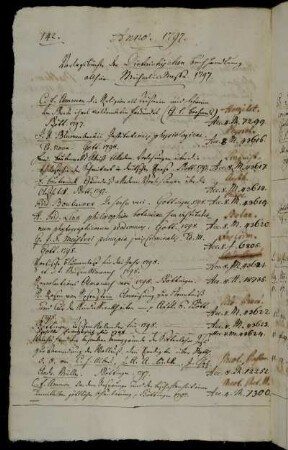 Verlagsbücher der Dieterichischen Buch Handlung allhier. Michaelis-Messe. 1797.