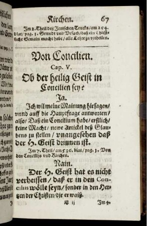 Von Concilien. Cap. V.