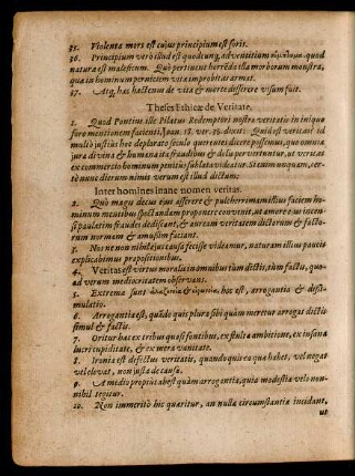 Theses Ethicae de Veritate.