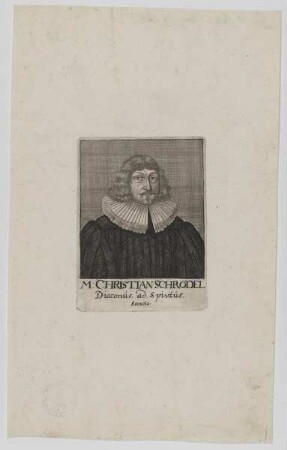 Bildnis des Christian Schrödel
