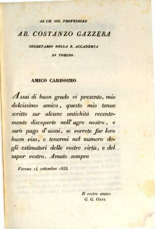 Sopra un frammento d'antica consolare iscrizione
