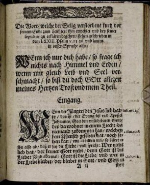 [Eine Christliche Leichpredigt.]