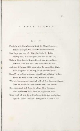 Eilfte Elegie.