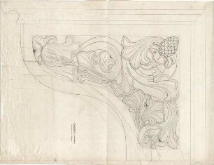 Gärtner, Friedrich von; München, Ludwigstr.; Staatsbibliothek - Seitenflügel - Konsole an den Toren (Ansicht)