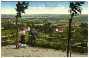Elsterwerda. Elsterwerda vom Winterberg gesehen