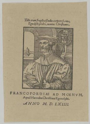 Bildnis des Christianus Egenolphus