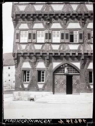 Rathaus, Detail, nach der Restaurierung, Foto: Schuster 1934