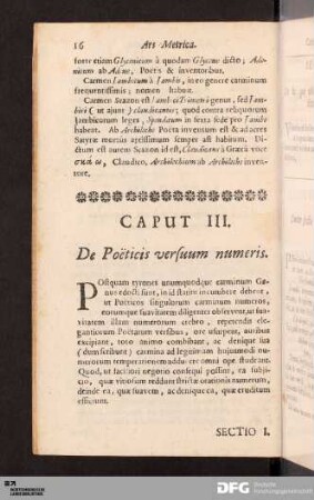 Caput III. De Poëticis versuum numeris.