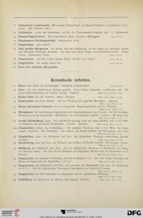 Keramische Arbeiten (Nr. 21-67)